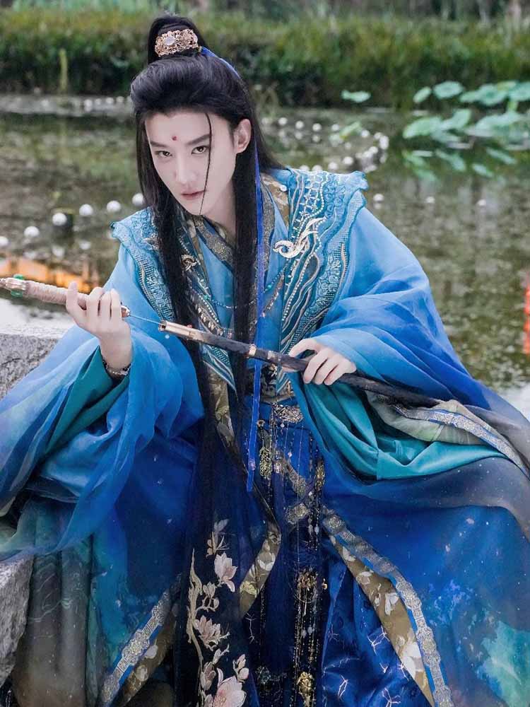 Photography Of A Man - Lüks çin Hanfu erkekler antik geleneksel