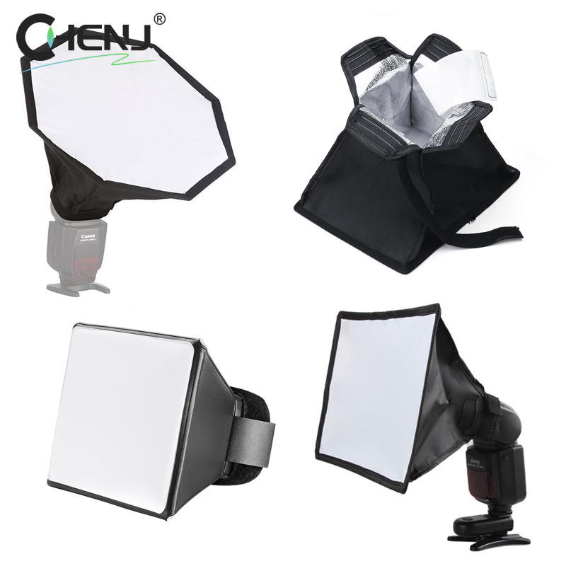 Pop Up Flash Diffuser - 1 adet Katlanabilir Flaş Difüzör Softbox