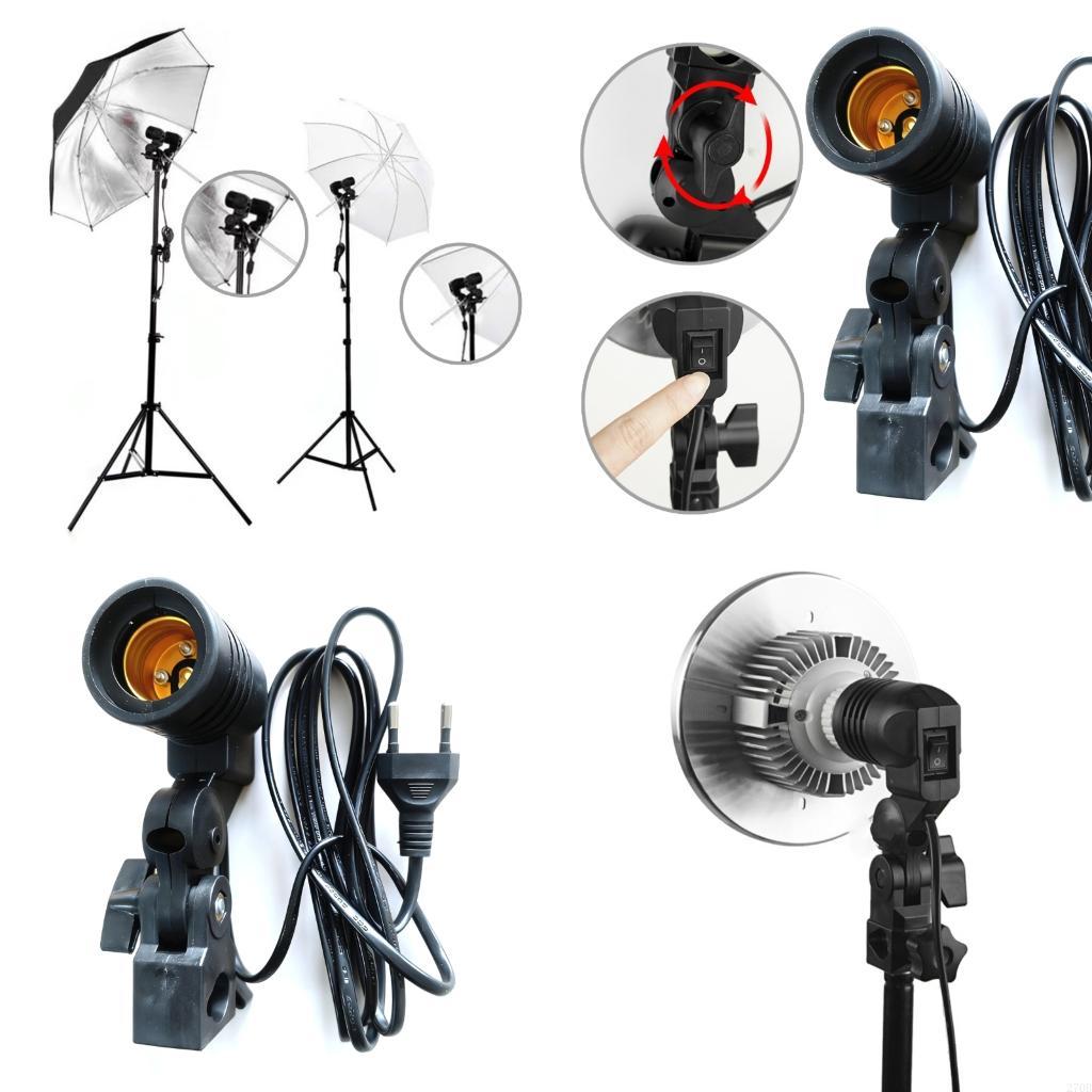Photography Umbrella Lights - E27 Işık Standı Şemsiye Reflektör Desteği