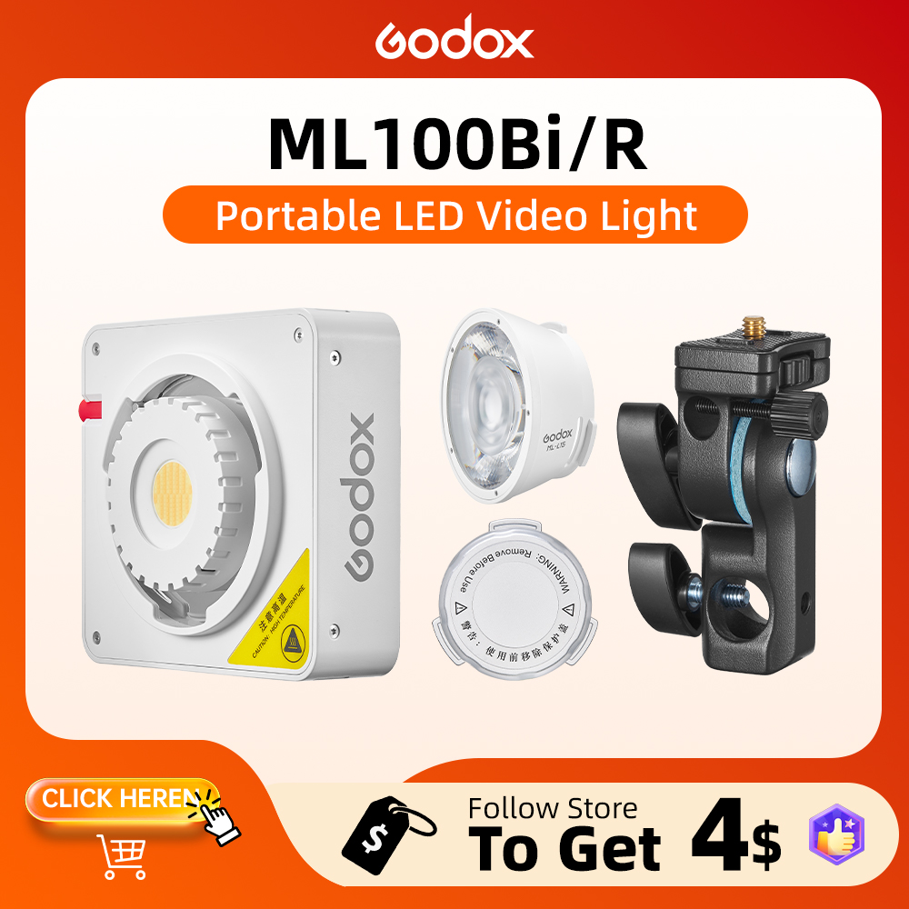 Photography Umbrella Lights - Godox ML100BI Tam Renkli LED Video