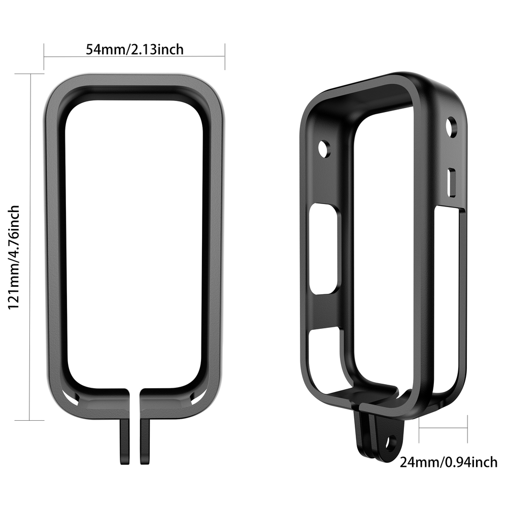 Camera Cold Shoe - 1 adet Hafif Siyah ABS Çerçeve