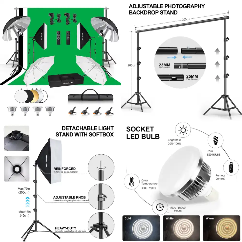 Ayarlanabilir Fotoğraf Arka Pl - Backdrop Stand Kit incelemesi ve fiyatı