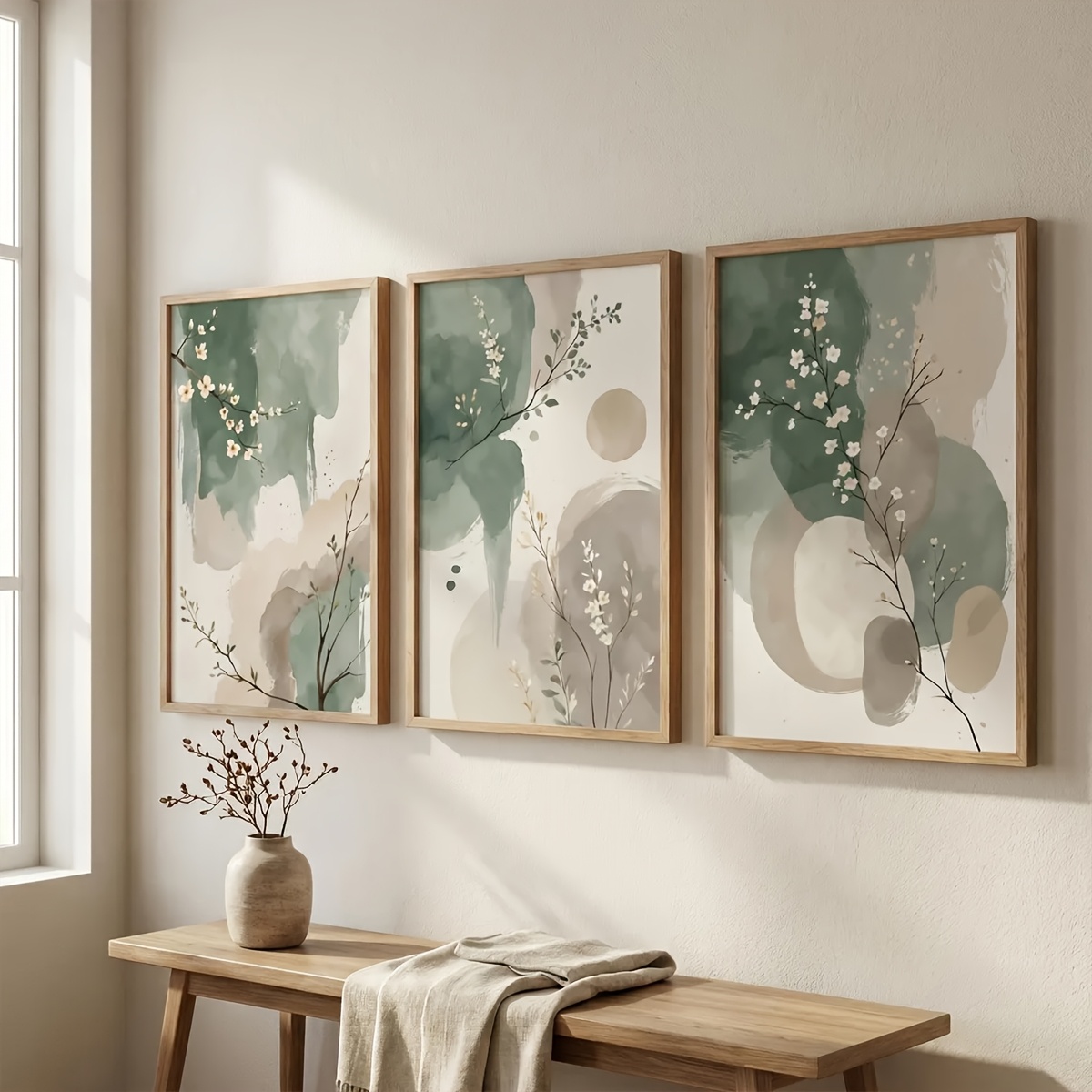 3 adet Japon Tarzı Bitki Tuval - Photography Design incelemesi ve fiyatı