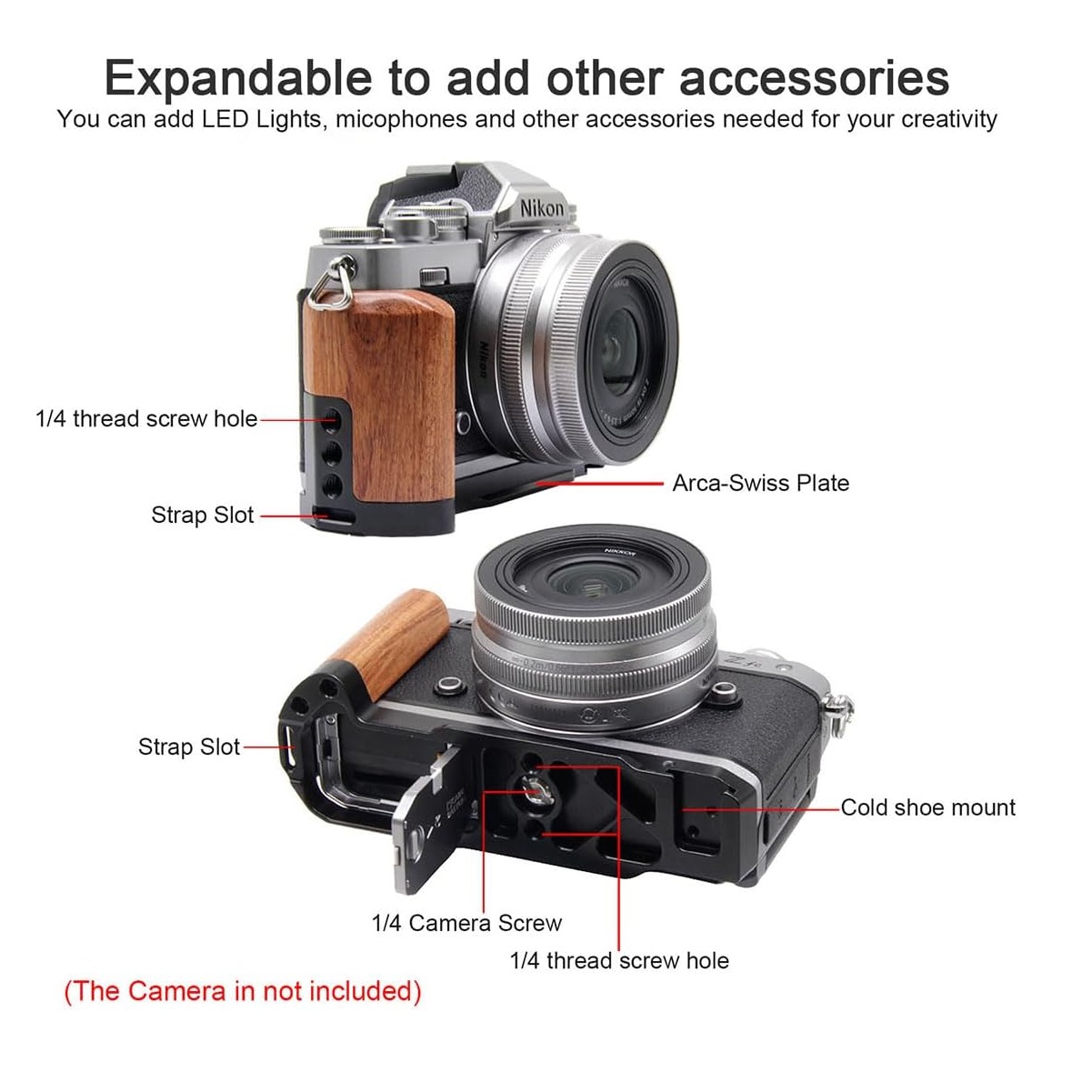 Grip, Nikon Zfc Kamera için Ah - Camera Cold Shoe incelemesi ve fiyatı