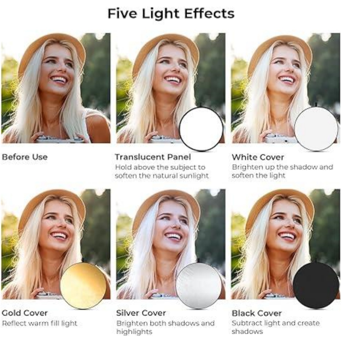 HUANYINGBJB taşınabilir 5 in 1 - Reflector 5 In 1 incelemesi ve fiyatı