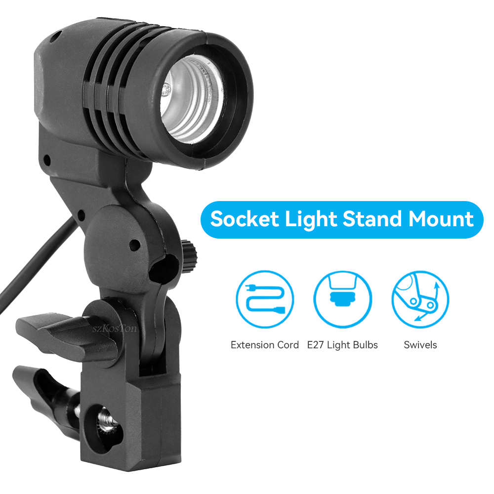 2 adet/1 adet E27 tek kafa amp - Photography Umbrella Lights incelemesi ve fiyatı